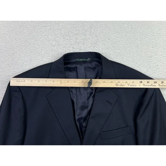 Brooks Brothers Blazer Mens 46 Blue Loro Piana Wool Made USA Super 120s - Picture 15 of 16